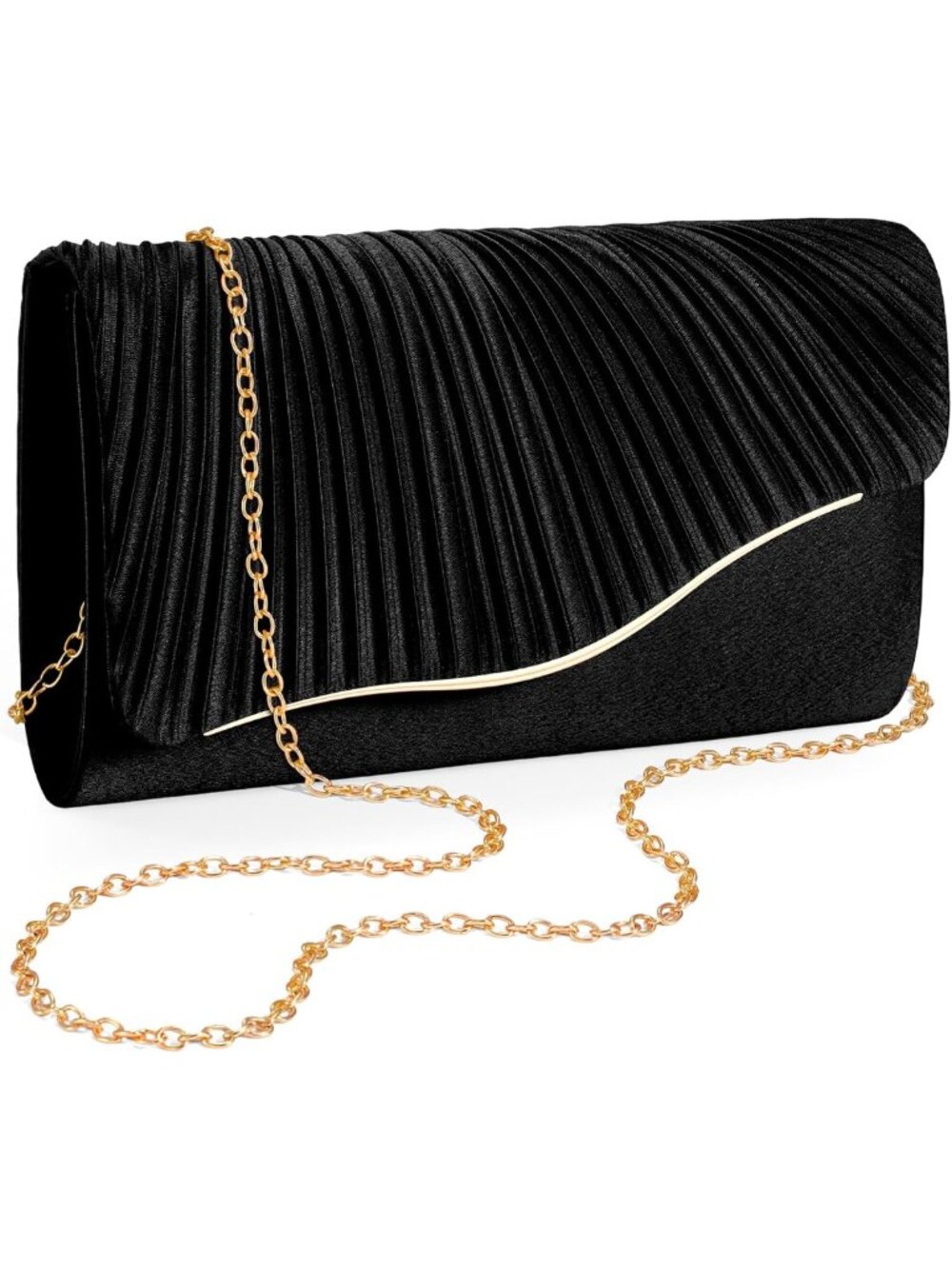 Chic Evening Clutch Bag for Women with Detachable Chain Strap - Perfect for